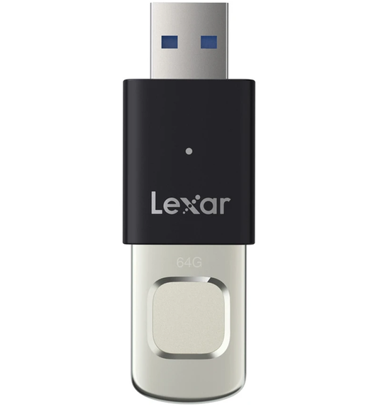Eksterna memorija USB-A 3.2 Lexar JumpDrive Fingerprint F35 Pro, 64Gb