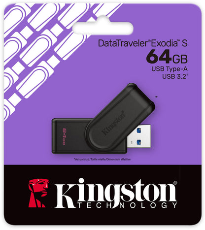 Memorija Eksterna USB-A 3.2 Kingston DT Exodia S, 64Gb DTXS/64GB