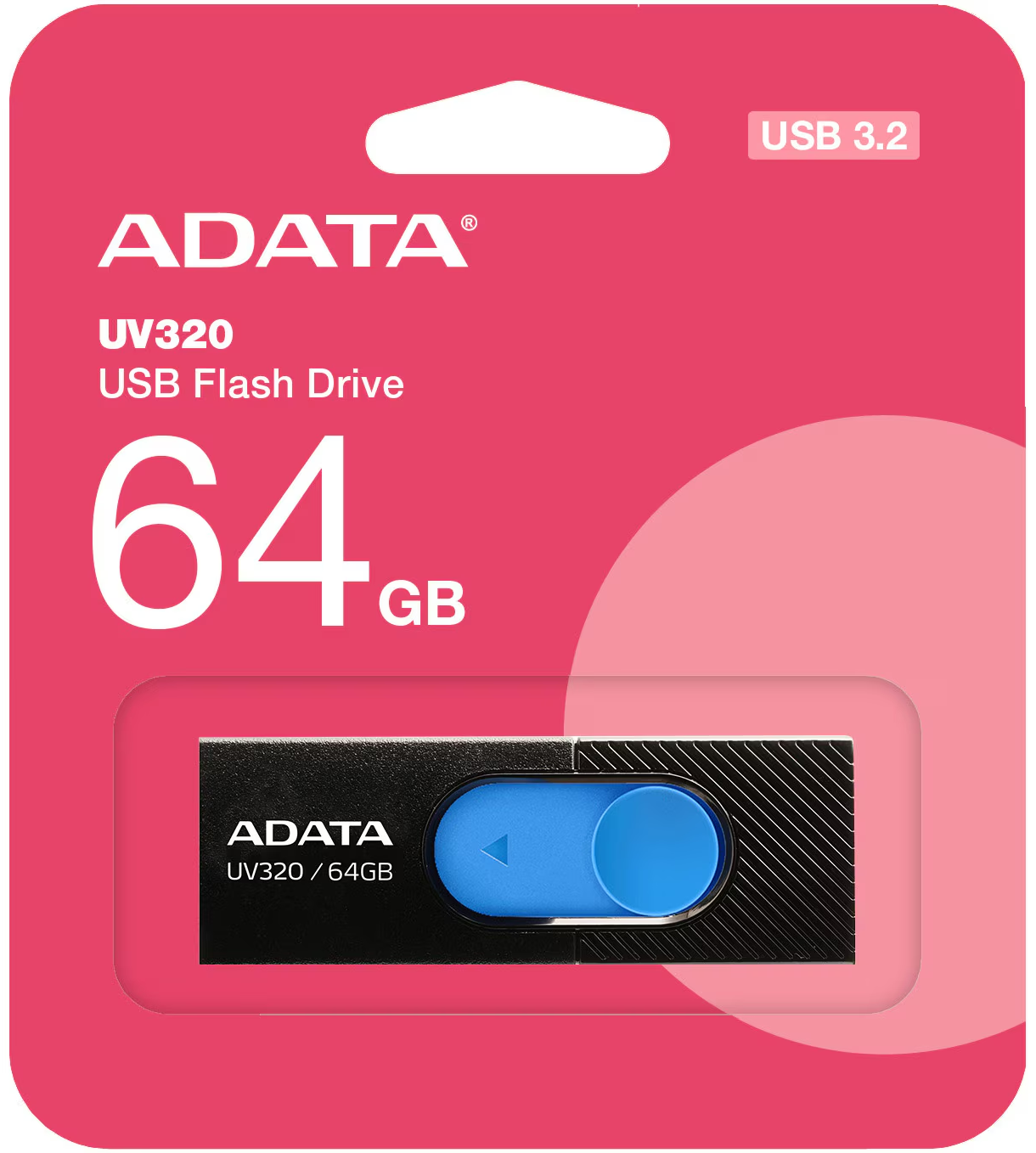Eksterna memorija USB-A 3.2 Adata UV320, 64Gb AUV320-64G-RBKBL