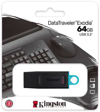 Eksterna memorija USB-A 3.2 Kingston DT Exodia, 64Gb DTX/64GB