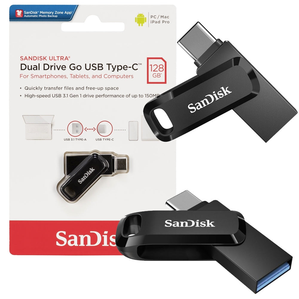 Spoljna memorija USB-A 3.2 / USB-C SanDisk Ultra Dual Go, 128Gb SDDDC3-128G-G46