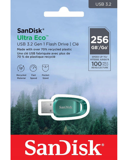 Eksterna memorija USB-A 3.2 SanDisk Ultra Eco, 256Gb SDCZ96-256G-G46