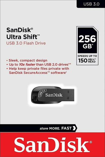 Eksterna memorija USB-A 3.2 SanDisk Ultra Shift, 256Gb SDCZ410-256G-G46