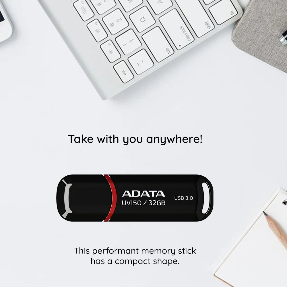Eksterna USB-A 3.2 memorija Adata UV150, 64 GB AUV150-64G-RBK