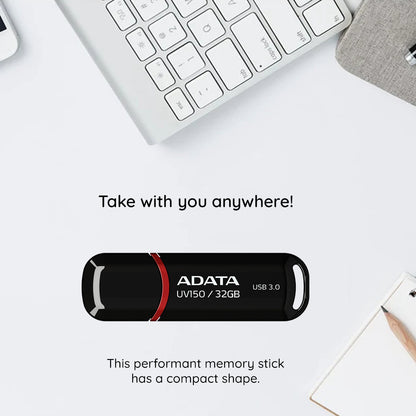 Eksterna USB-A 3.2 memorija Adata UV150, 64 GB AUV150-64G-RBK