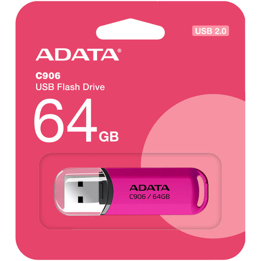 USB-A External Memory Adata C906, 64Gb AC906-64G-RPP 