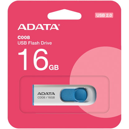 Memorija Eksterna USB-A Adata C008, 16Gb AC008-16G-RWE