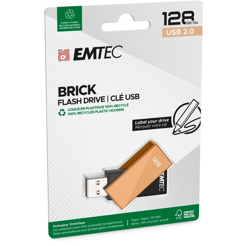 Eksterna memorija USB-A Emtec C350 Brick, 128Gb ECMMD128GC352