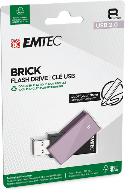 Eksterna memorija USB-A Emtec C350 Brick, 8Gb ECMMD8GC352