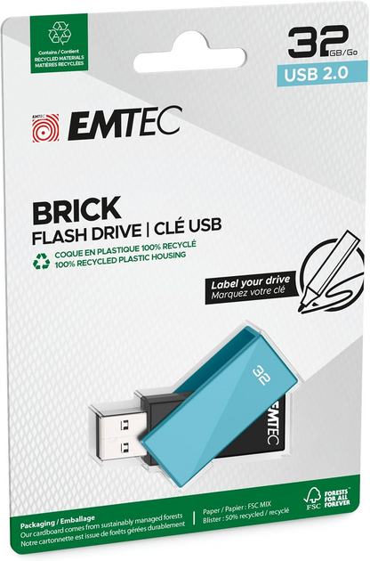 Eksterna memorija USB-A Emtec C350 Brick, 32Gb ECMMD32GC352