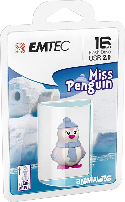 Spoljna memorija USB-A Emtec M336 Miss Penguin, 16Gb ECMMD16GM336