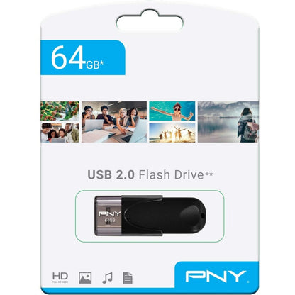 Eksterna memorija USB-A PNY Attache 4, 64Gb FD64GATT4-EF
