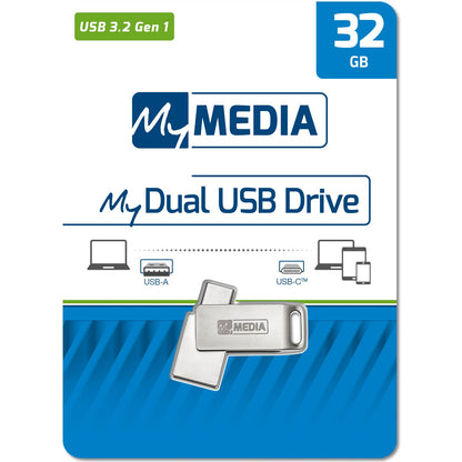Eksterna memorija USB-A Verbatim MyDual, 32Gb