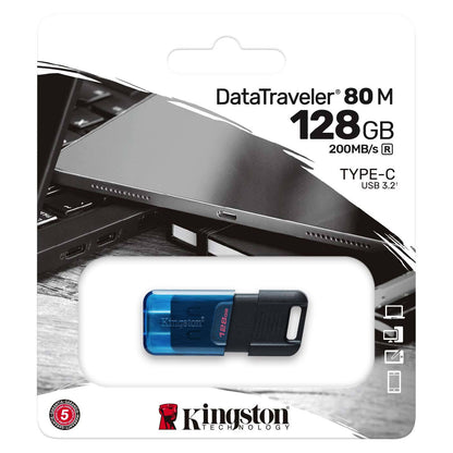 Eksterna memorija USB-C Kingston DT80M, 128Gb DT80M/128GB