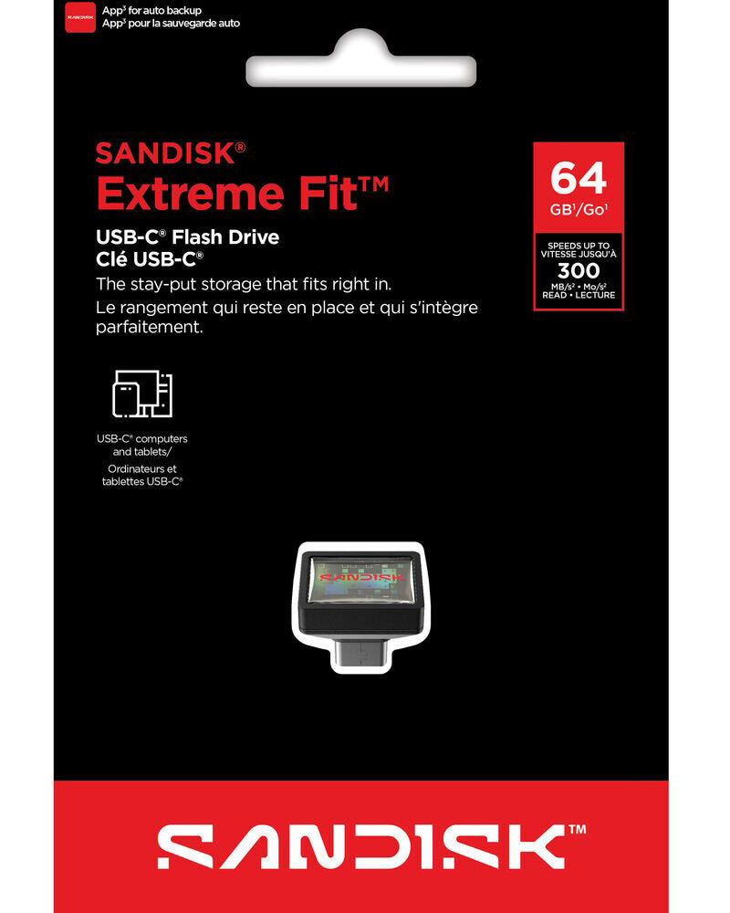Eksterna memorija USB-C SanDisk Extreme Fit, 64Gb SDCZ530-064G-G46
