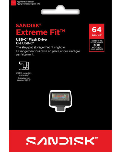 Eksterna memorija USB-C SanDisk Extreme Fit, 64Gb SDCZ530-064G-G46