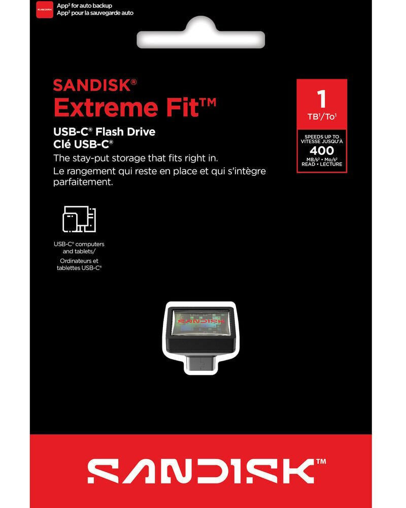 Eksterna memorija USB-C SanDisk Extreme Fit, 1TB SDCZ530-1T00-G46