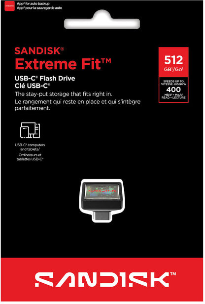 Eksterna memorija USB-C SanDisk Extreme Fit, 512Gb SDCZ530-512G-G46