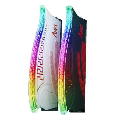 Memorija RAM Dato Ares Armor, DDR4, RGB, 2 x 8GB, 3600Mhz, CL18, Bela AMRGB8GX216G36W