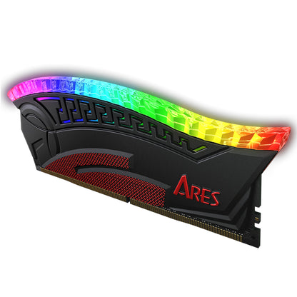 Memorija RAM Dato Ares Armor, DDR4, RGB, 8GB, 3600Mhz, CL18, Crna AMRGB1G88G36K