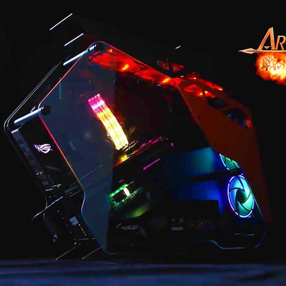 Memorija RAM Dato Ares Armor, DDR4, RGB, 8GB, 3600Mhz, CL18, Crna AMRGB1G88G36K