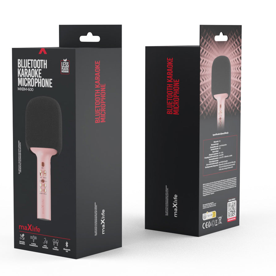 Bluetooth mikrofon MaXlife MXBM-600, Roze
