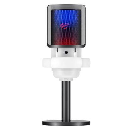 Mikrofon Cardioid HAVIT GK50, RGB, USB-C, 1.8m, Crni