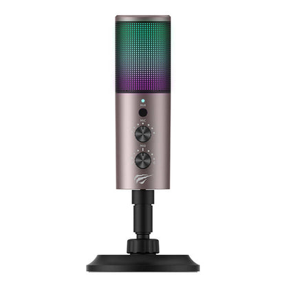 Mikrofon za igranje HAVIT GK61, RGB, USB-C, Sivi