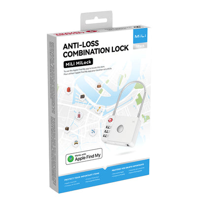 MiLi SmartTag MiLock Luggage za iOS Series, Bela HD-P16-L