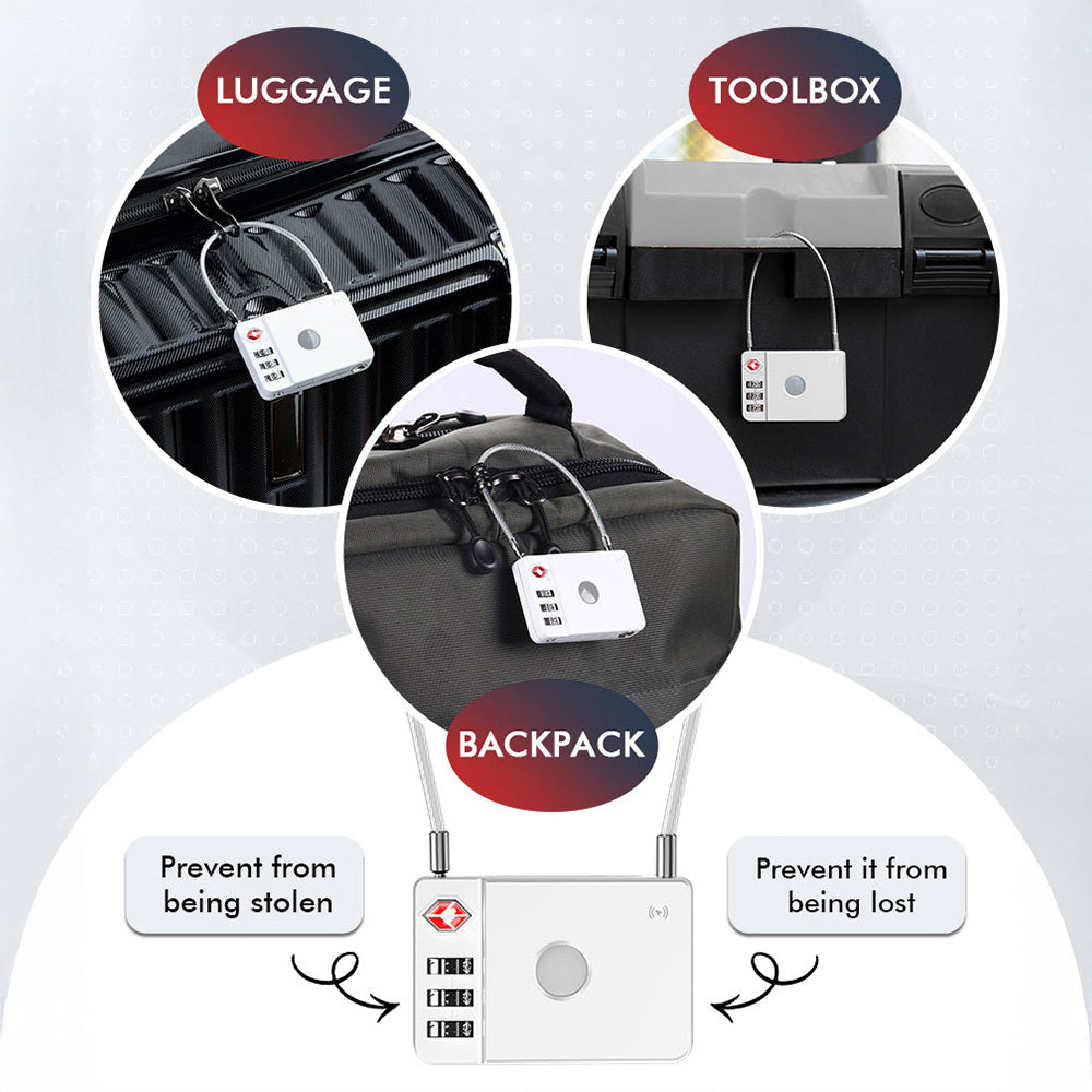 MiLi SmartTag MiLock Luggage za iOS Series, Bela HD-P16-L