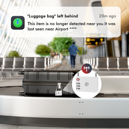 MiLi SmartTag MiLock Luggage za iOS Series, Bela HD-P16-L