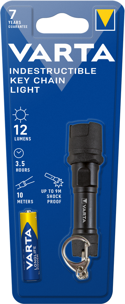 Varta LED flashlight INDESTRUCTIBLE, 12lm, IPX4