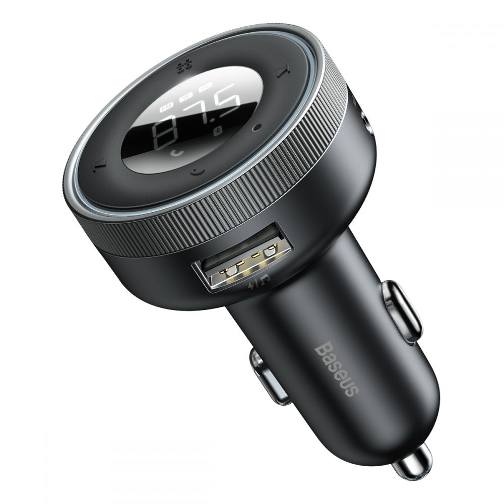 Baseus Enjoy Bluetooth FM Modulator, Mp3 Player, 2 x USB, Black CCLH-01