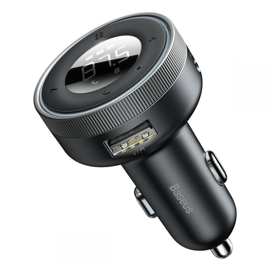 Baseus Enjoy Bluetooth FM Modulator, Mp3 Player, 2 x USB, Black CCLH-01