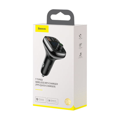 FM Bluetooth modulator Baseus S-13, 2 x USB-A - 1 x USB C - 1 x microSD CCMT000101