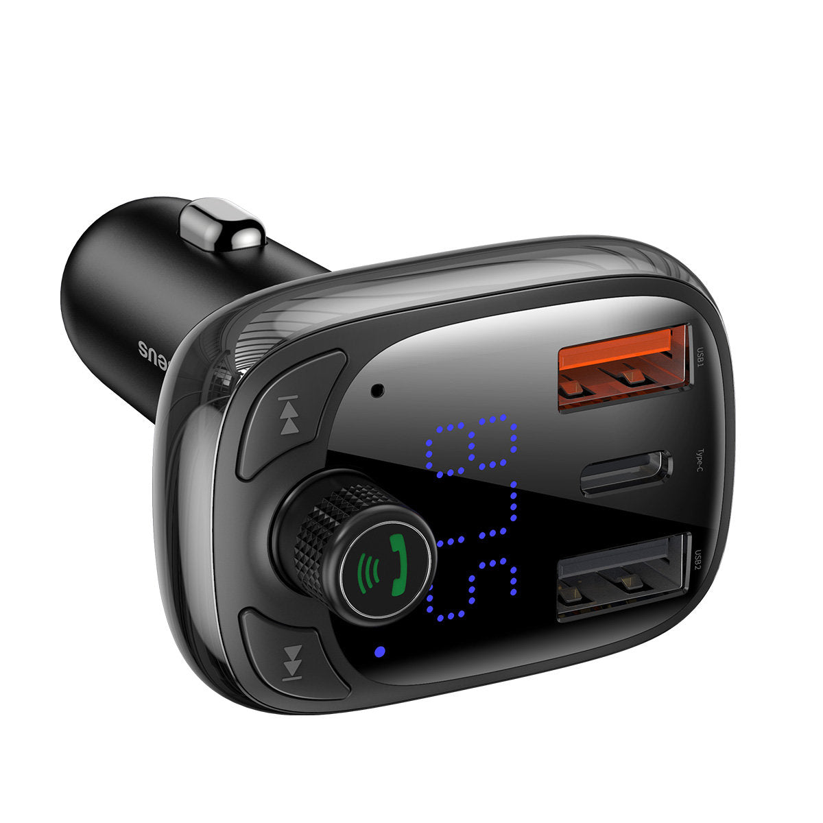 FM Bluetooth modulator Baseus S-13, 2 x USB-A - 1 x USB C - 1 x microSD CCMT000101