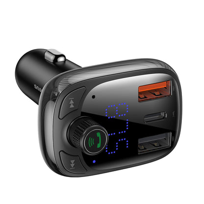 FM Bluetooth modulator Baseus S-13, 2 x USB-A - 1 x USB C - 1 x microSD CCMT000101