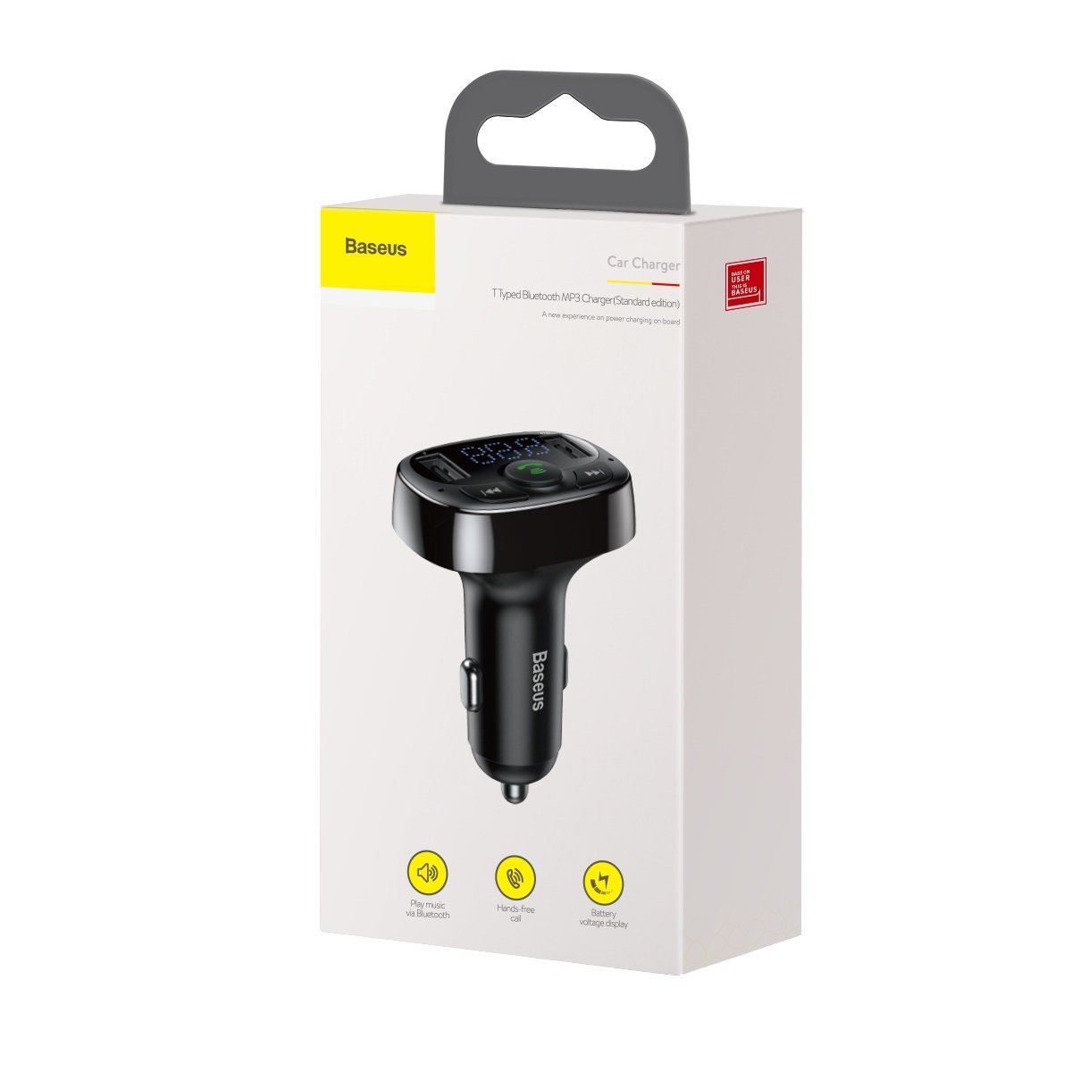 FM Bluetooth modulator Baseus S-09A, 2 x USB-A - 1 x microSD