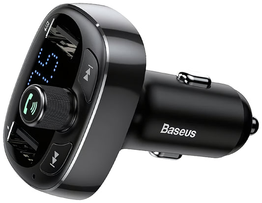Bluetooth FM Modulator Baseus S-09, 2 x USB-A - 1 x microSD 