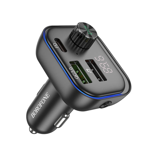 Bluetooth FM Modulator Borofone BC54, 2 x USB-A - 1 x USB-C 