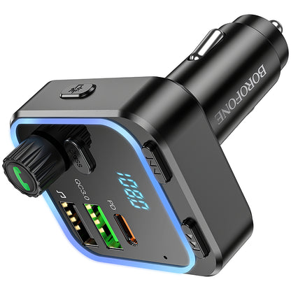 Bluetooth FM Modulator BC53 Highway, 2 x USB-A - 1 x USB-C 