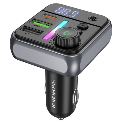 FM Bluetooth modulator Borofone BC50 Ascenso, 2 x USB-A - 1 x USB-C