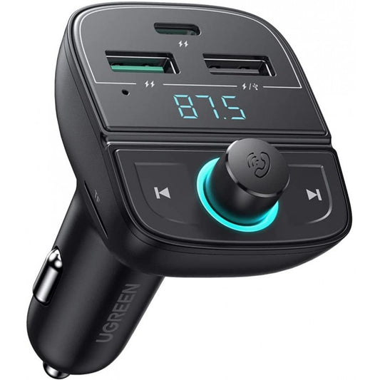 Bluetooth FM Modulator UGREEN CD229, 2 x USB-A - 1 x USB-C - 1 x microSD