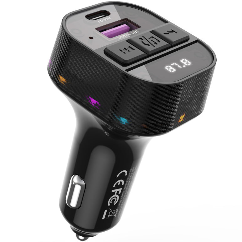 Bluetooth FM Modulator XO Design BCC17-3, 1 x USB-A - 1 x USB-C 