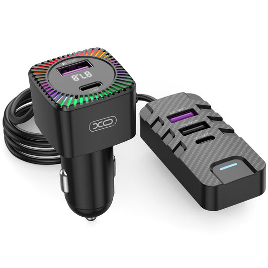 Bluetooth FM Modulator XO Design BCC13, 2 x USB-C - 3 x USB-A 
