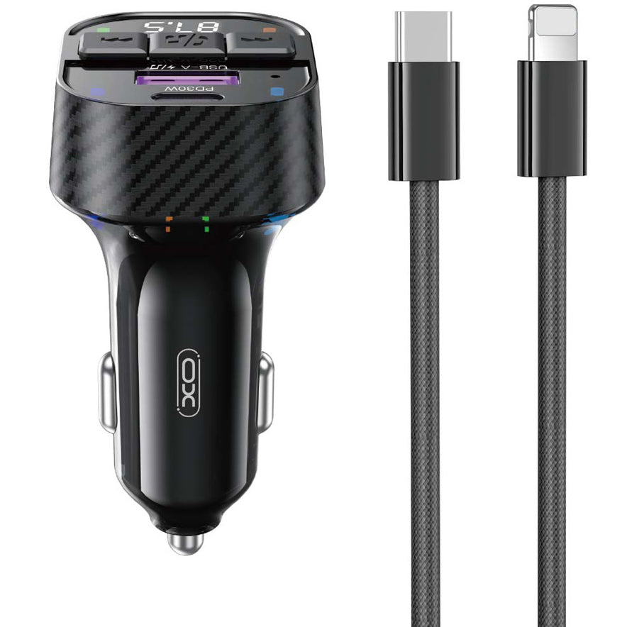 Bluetooth FM Modulator XO Design BCC17-3, 1 x USB-A - 1 x USB-C 