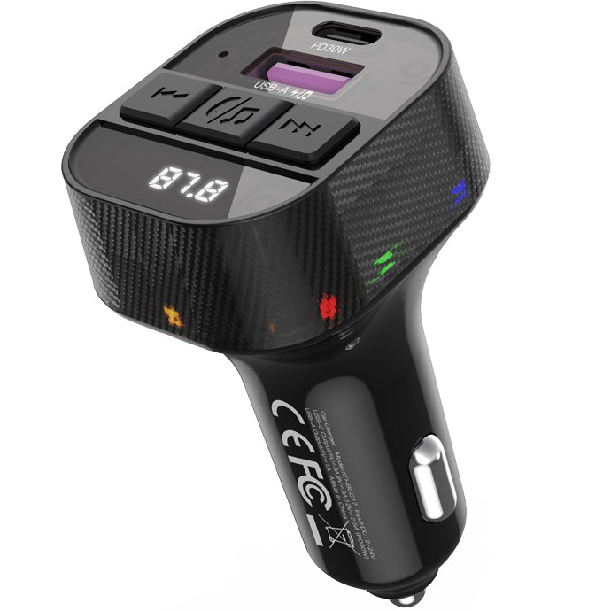Bluetooth FM Modulator XO Design BCC17-3, 1 x USB-A - 1 x USB-C 