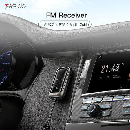 Modulator FM Bluetooth Yesido YAU32, 1 x 3.5mm - 1 x microSD