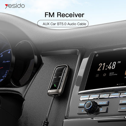 Modulator FM Bluetooth Yesido YAU32, 1 x 3.5mm - 1 x microSD