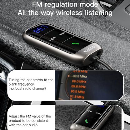 Modulator FM Bluetooth Yesido YAU32, 1 x 3.5mm - 1 x microSD